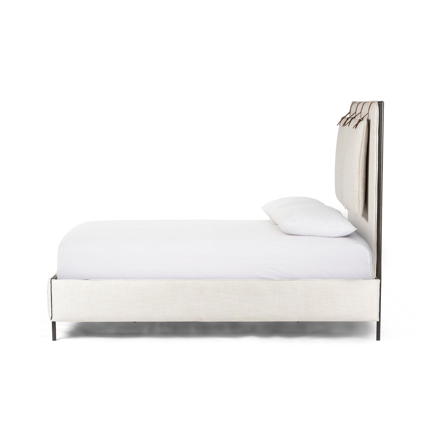 Vincenzo Upholstered Metal Bed