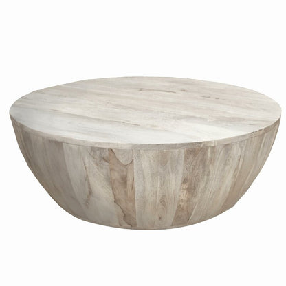 Emir Solid Wood Single Drum Coffee Table