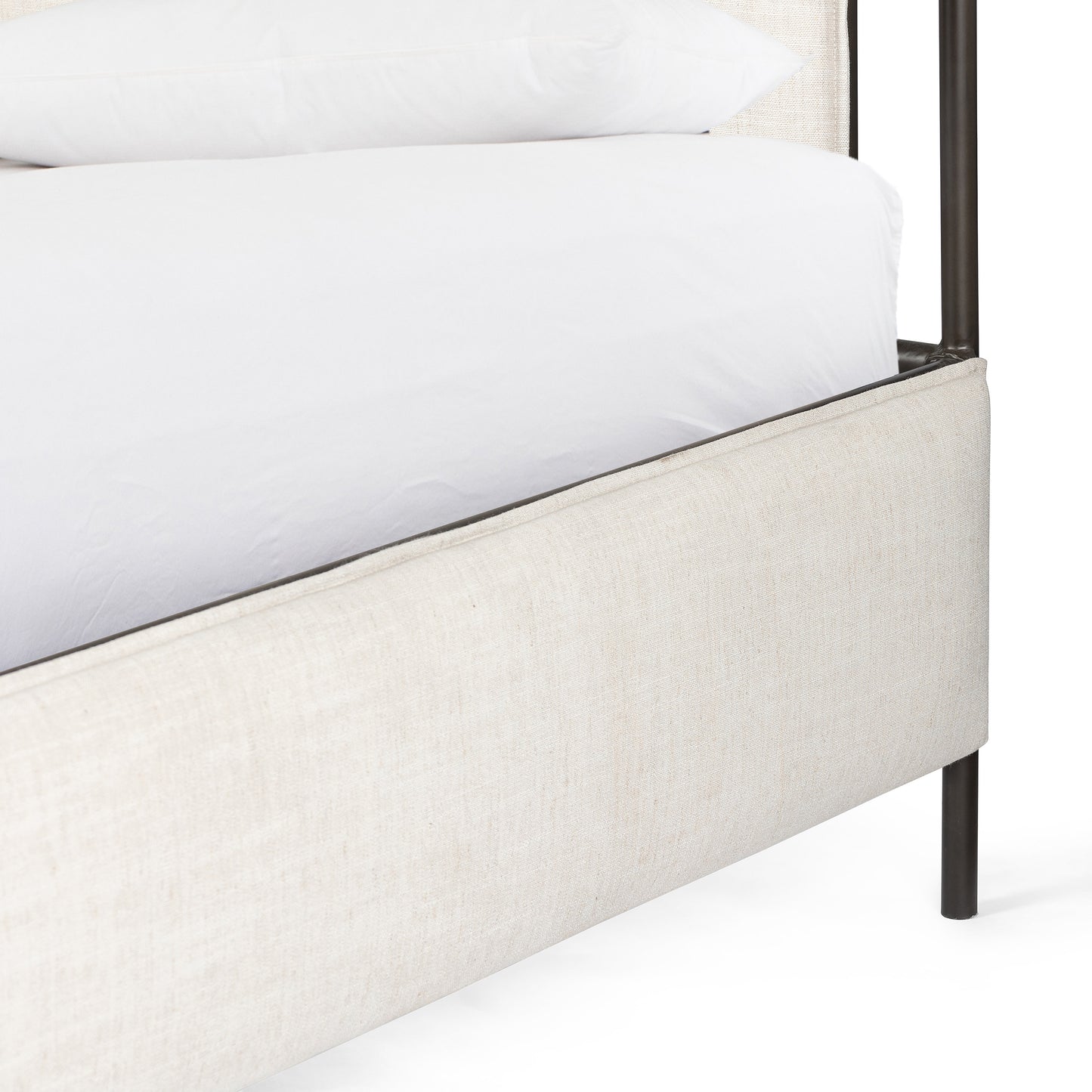 Vincenzo Upholstered Metal Bed