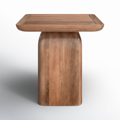 Maximo Solid Wood Pedestal End Table