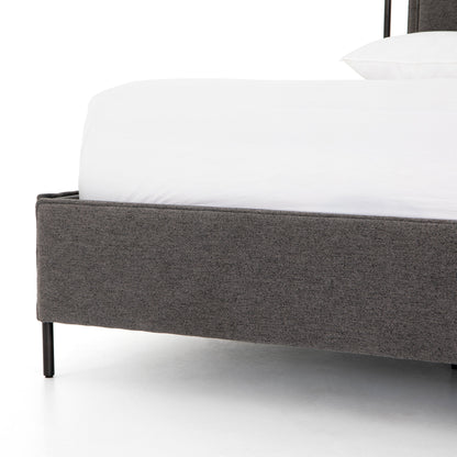 Vincenzo Upholstered Metal Bed