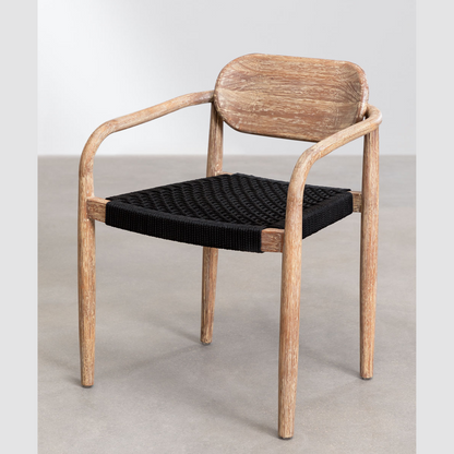 Gatlin Wooden Dining Chair with Armrests