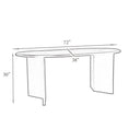 Byron Oval 6 Seater Dining Table in natural wood finish styled with dining chairs, a pendant light, decorative centerpiece, and neutral interior decor.