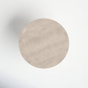 Top-down view of the Loyal Round 6 Seater Dining Table showing the round natural wood tabletop and subtle wood grain.