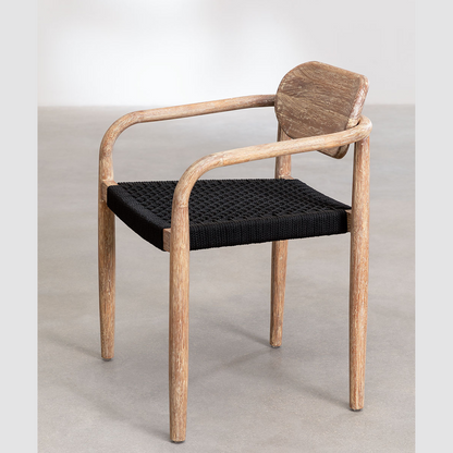 Gatlin Wooden Dining Chair with Armrests