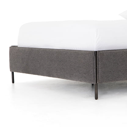 Vincenzo Upholstered Metal Bed