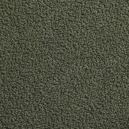 Eddie Dining Chair with Armrests in Wood and Bouclé Fabric