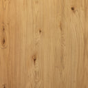 Macro view of natural solid oak wood grain texture with knots on Harry coffee table tabletop