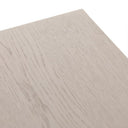 Alternative angled macro view of whitewashed wood grain pattern on Remi nesting coffee table