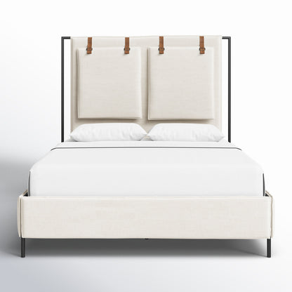 Vincenzo Upholstered Metal Bed