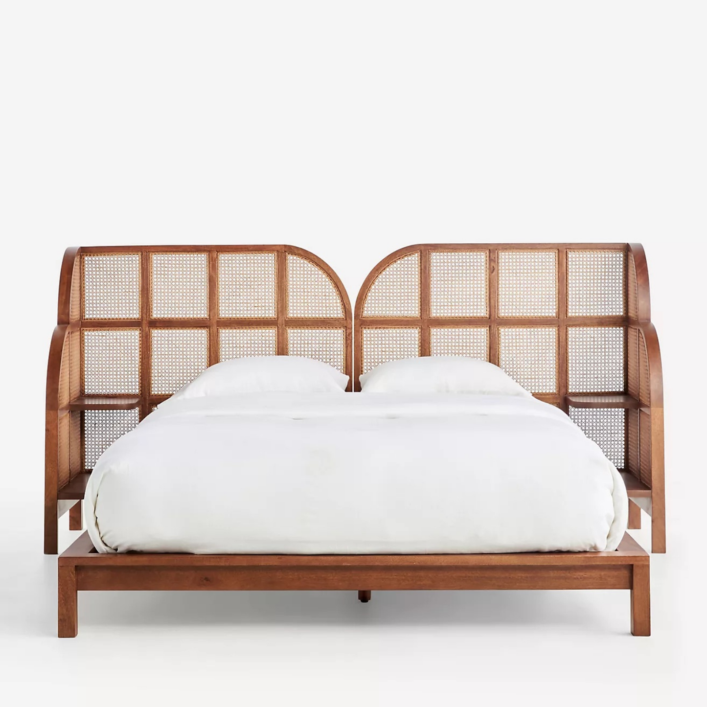 Langston Rattan Nightstand Bed