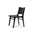Cassius Chair — Black and Black Leather (Set of 2) Furniture BoutiQ
