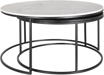 Damien Genuine Marble Coffee Table Furniture BoutiQ