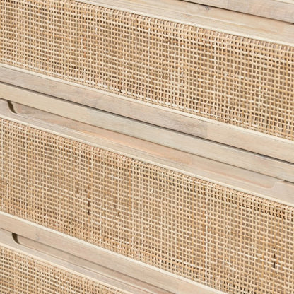 Diego Rattan 5-Drawer Dresser Furniture BoutiQ