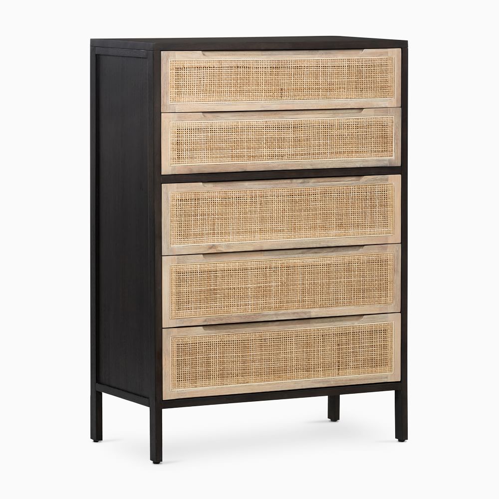 Diego Rattan 5-Drawer Dresser Furniture BoutiQ