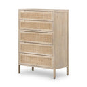 Diego Rattan 5-Drawer Dresser Furniture BoutiQ