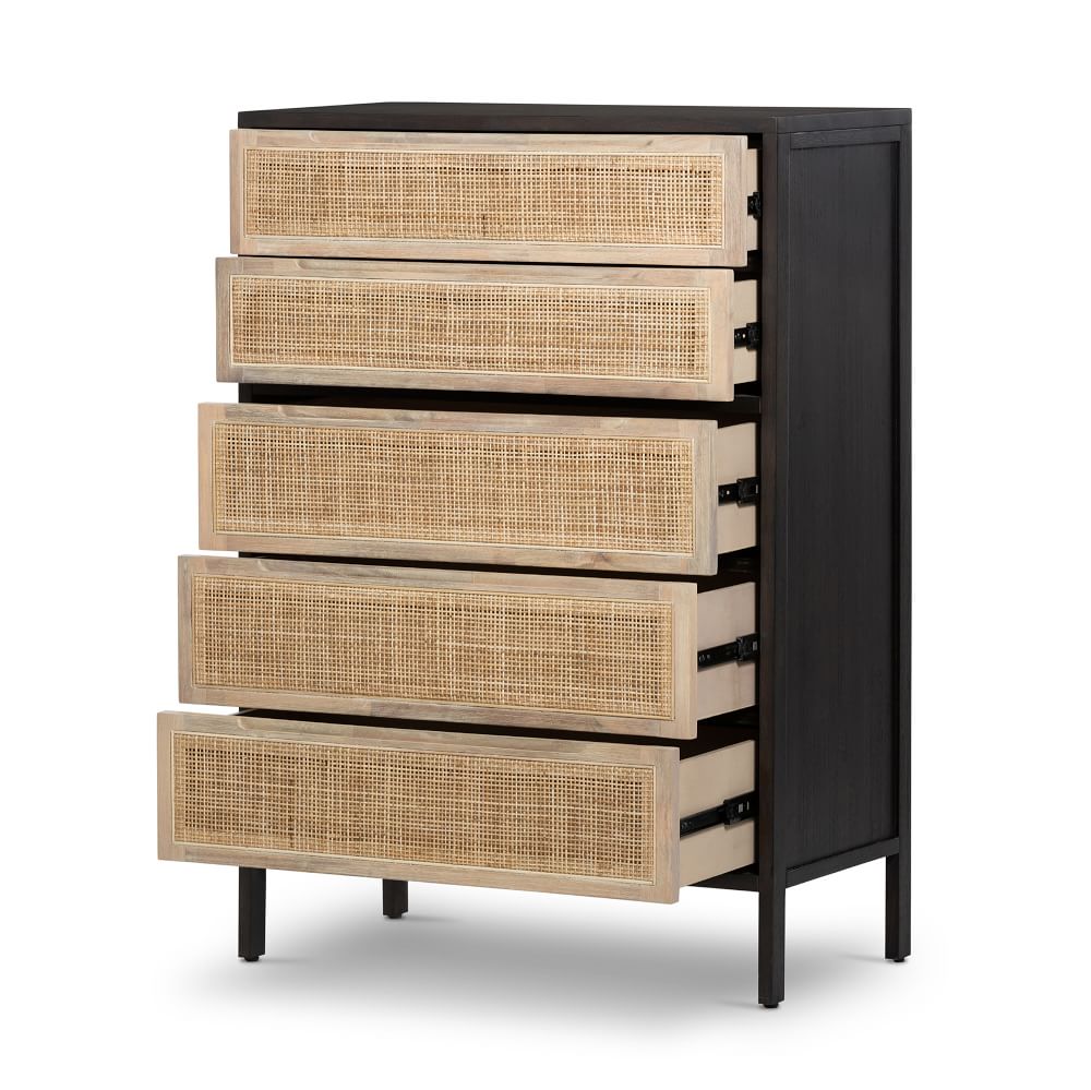 Diego Rattan 5-Drawer Dresser Furniture BoutiQ