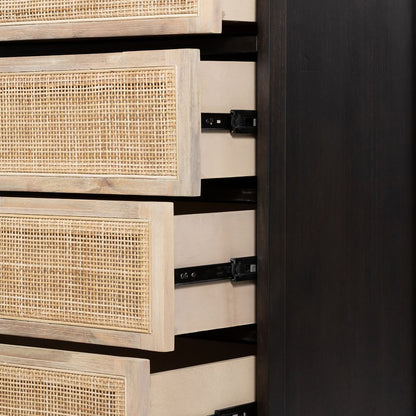 Diego Rattan 5-Drawer Dresser Furniture BoutiQ