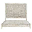 Hand-carved Platform Bed With Moroccan Style Headboard Furniture BoutiQ