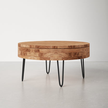 Keith Solid Wood Storage Coffee Table