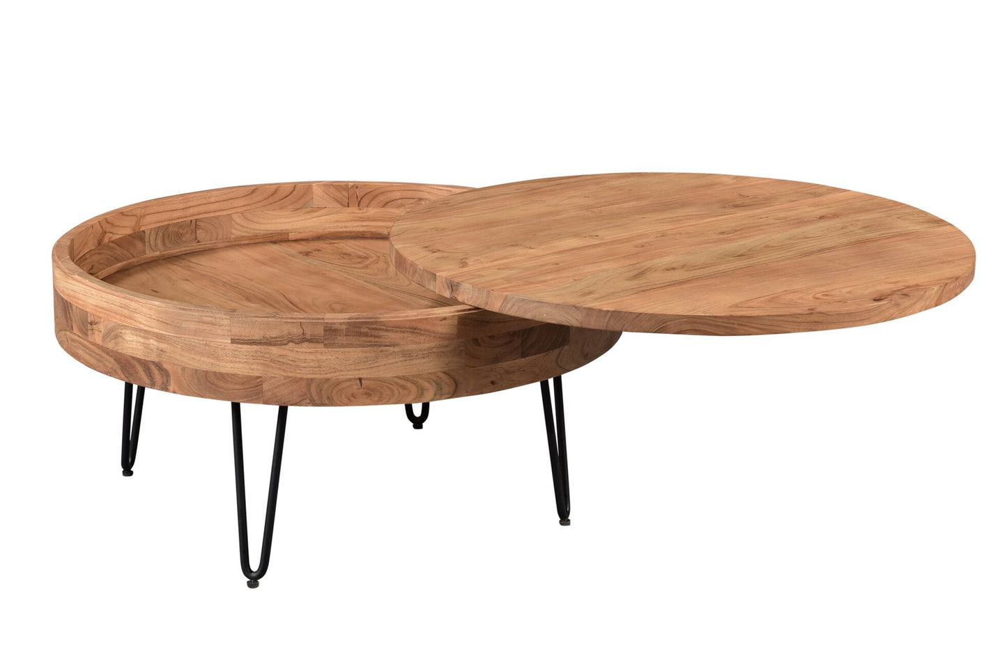 Keith Solid Wood Storage Coffee Table