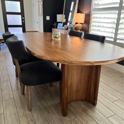 Kiaan Oval 6 Seater Dining Table – live photo 2