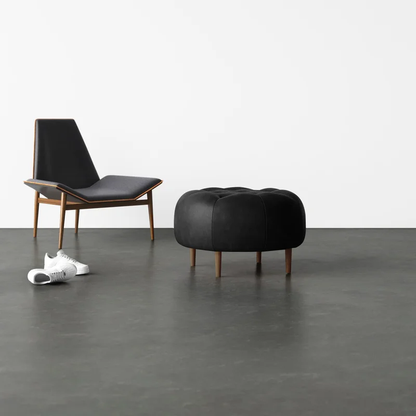Marvin Leather Ottoman