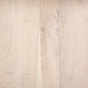 Full frame macro swatch of light mango wood grain texture on Cason coffee table ball pedestal base