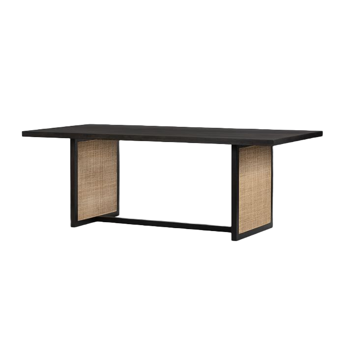 Dennis Woven Rectangle 6 Seater Dining Table