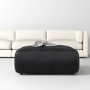 Jamie Leather Ottoman