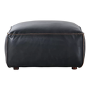 Jamie Leather Ottoman
