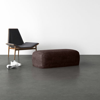 Pedro Leather Ottoman Furniture BoutiQ
