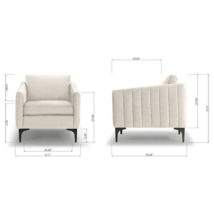 Spencer Velvet Armchair Furniture BoutiQ