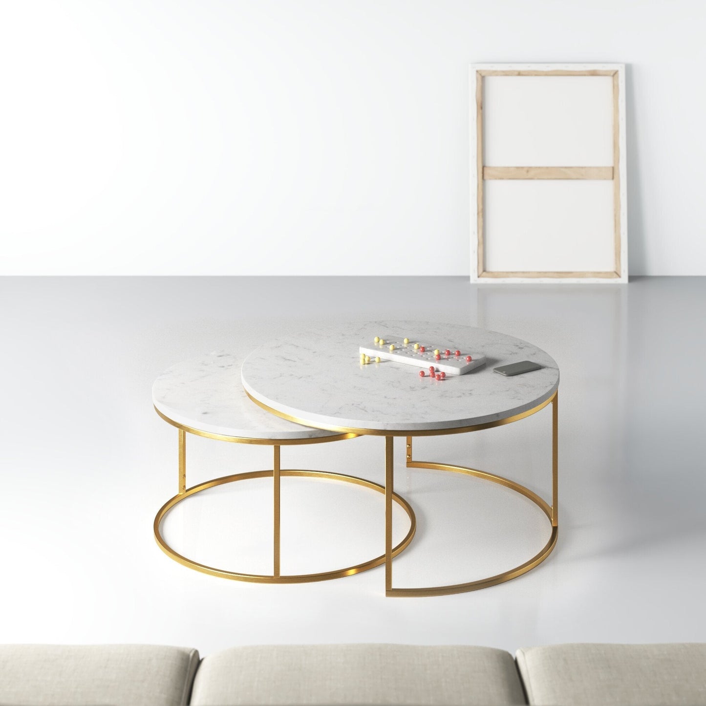 Zayn Genuine Marble Coffee Table Furniture BoutiQ