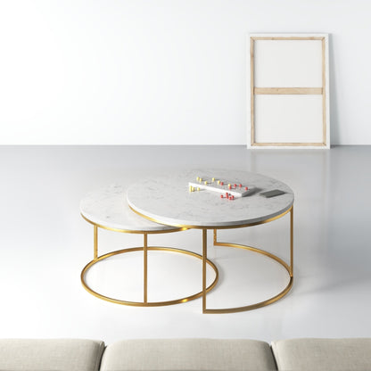 Zayn Genuine Marble Coffee Table Furniture BoutiQ