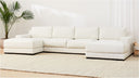 Zayne 3-Piece U-Shaped Chaise Sectional Furniture BoutiQ