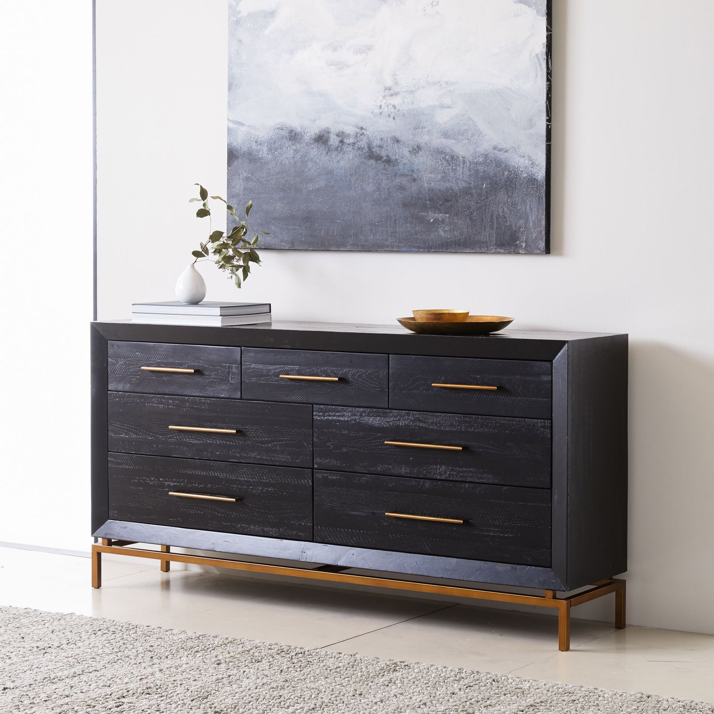 Huxley Burnished 7-Drawer Dresser