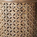Drake Carved Wood Side Table