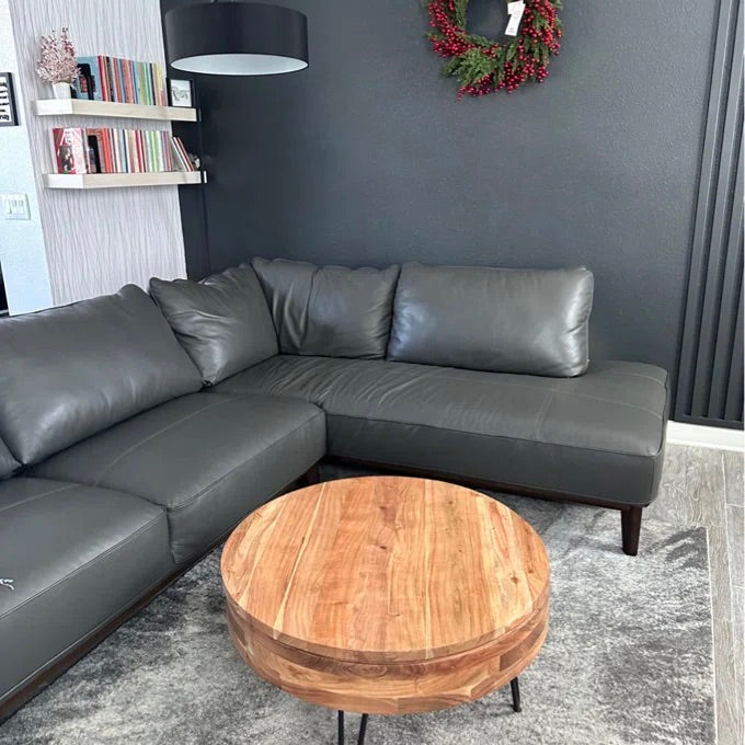 Keith Solid Wood Storage Coffee Table – live photo 3