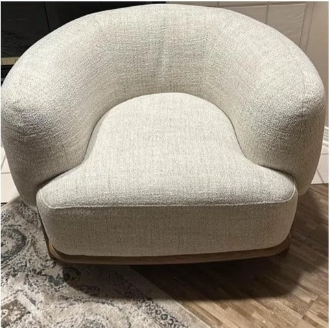 Emery Upholstered Barrel Chair – live photo 1