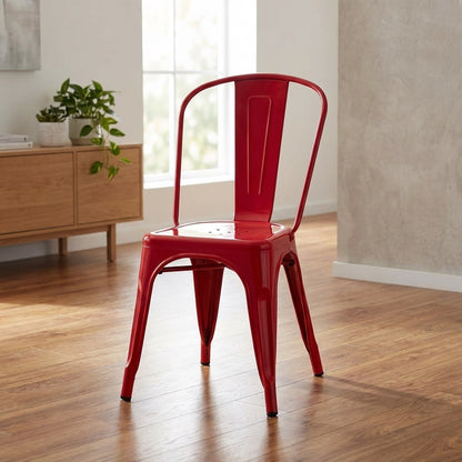 Bishop Brushed Stackable Dining Chair