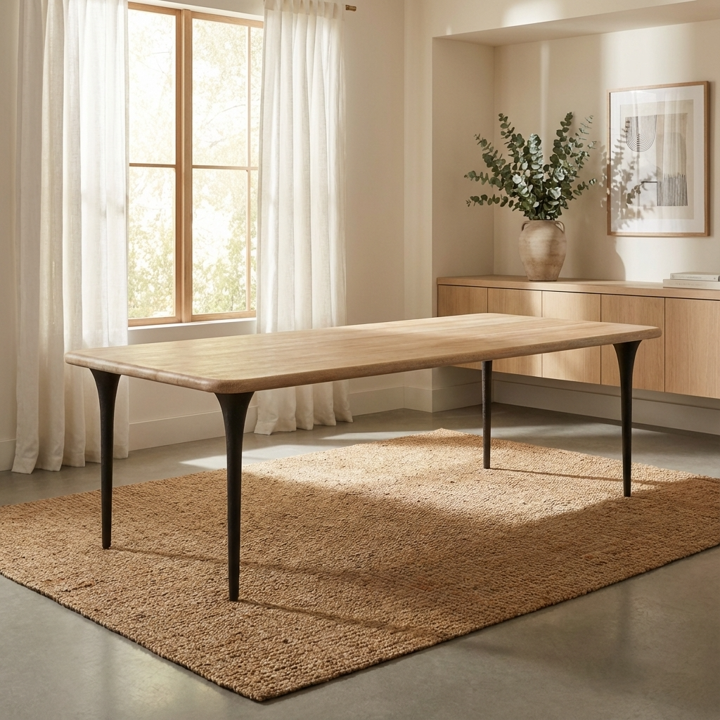 Landyn Solid 6 Seater Dining Table