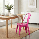 Bishop Brushed Stackable Dining Chair
