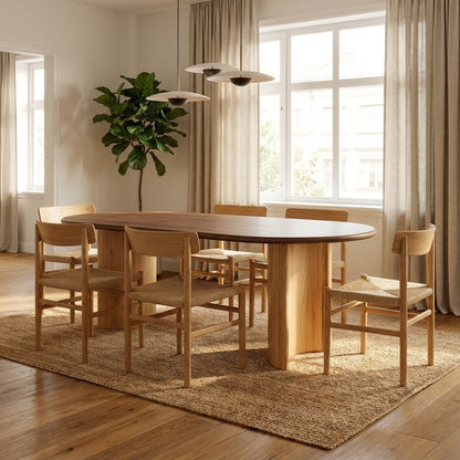 Kiaan Oval 6 Seater Dining Table