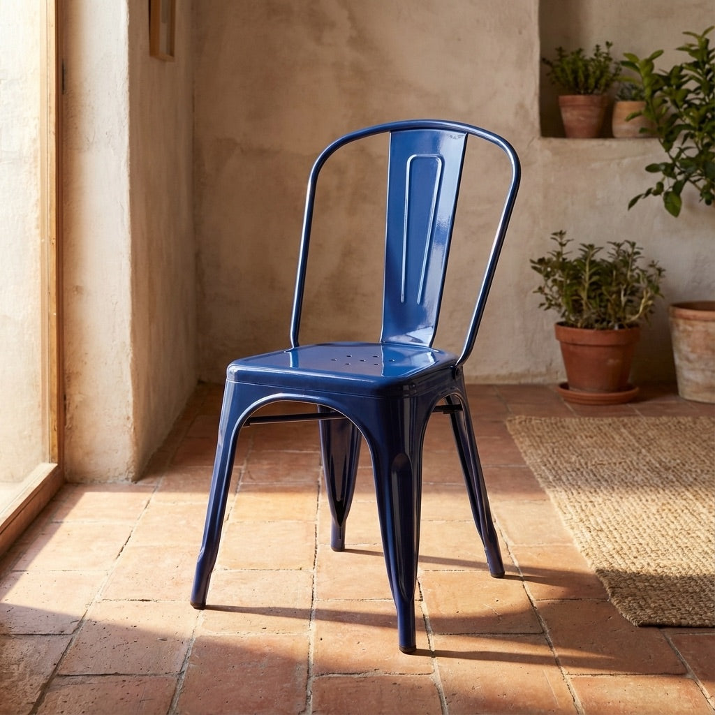 Bishop Brushed Stackable Dining Chair