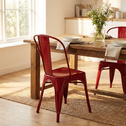Bishop Brushed Stackable Dining Chair