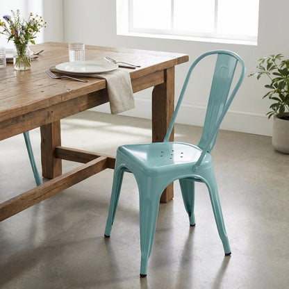 Bishop Brushed Stackable Dining Chair