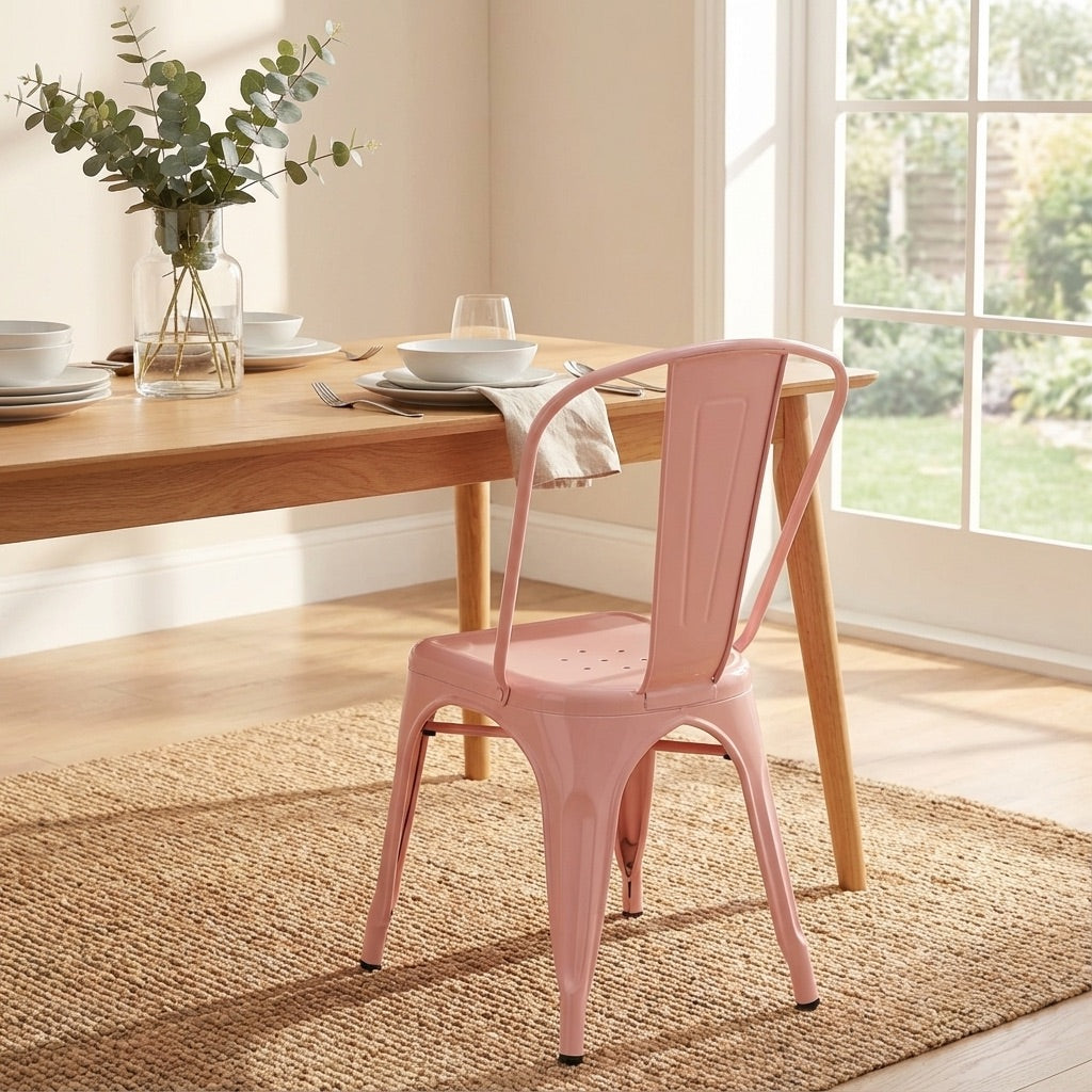 Bishop Brushed Stackable Dining Chair