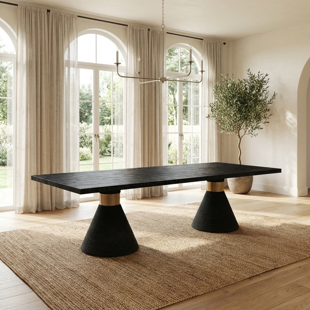 Skyler Solid Wood 8 Seater Dining Table (Rectangular)