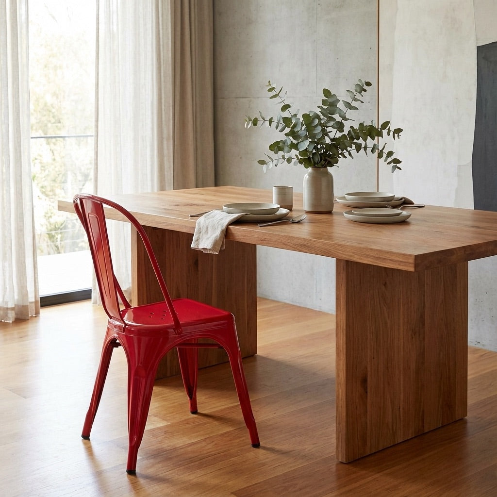 Bishop Brushed Stackable Dining Chair